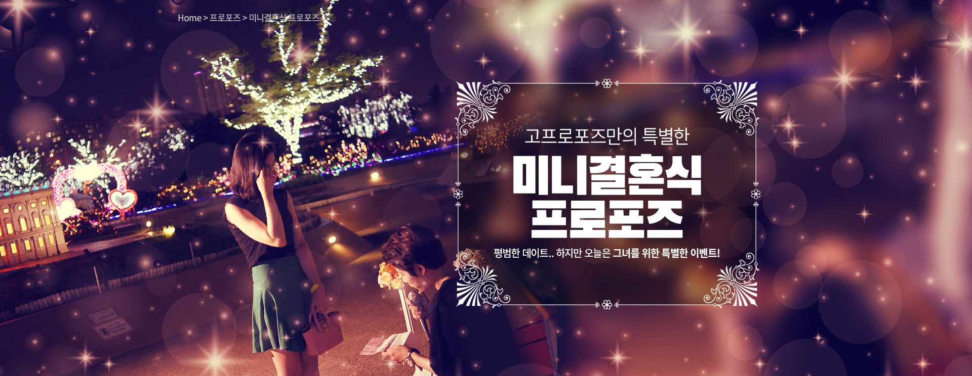 미니결혼식 프로포즈 - 고프로포즈 안내